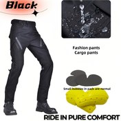 Resim Motorsiklet pantolonu, bisiklet pantolonu, yüksek bel casual pantolon, dört mevsim retro günlük kullanım pantolonu, outdoor spor pantolonu, taktiksel pantolon 