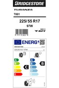 Resim Bridgestone 225/55R17 97W TURANZA T001 RFT (*) OTO YAZ LASTİĞİ (ÜRETİM YILI:2023) 