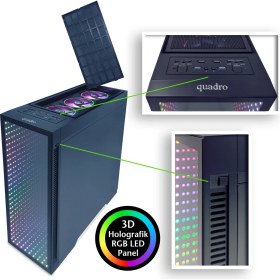 Resim Quadro Titan Power R51654 Ryzen 5 5500 16GB 512GB Nvme SSD 12GB RTX3060 VGA Freedos 