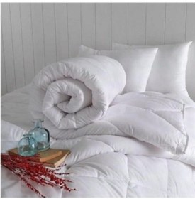 Resim Taç Comfort Microfiber Çift Kişilik Kışlık Yorgan Beyaz 