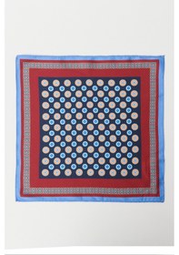 Resim Ac&Co / Altınyıldız Classics Erkek Bordo Lacı Desenli Mendil Bordo - Lacivert 