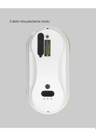 Resim Mey İthalat Çift Diskli Güvenli Otomatik Cam Silme Robotu Beyaz 