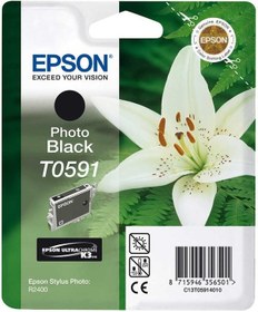Resim Epson T0591-c13t05914020 Foto Siyah Kartuş 