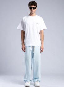 Resim Beli Lastikli Baggy Pantolon 