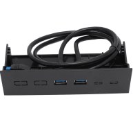 Resim Vkemall 5.25 İnç Usb3.0 Bilgisayar Ön Paneli Hubu, 2 Portlu Optik Sürücü Konumu Genişletme, 5gbps Hızlı Transfer, Kolay Kurulum 
