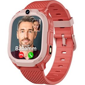 Resim Spovan Safebell Görüntülü Görüşme GPS 4G Güvenli Akıllı Çocuk Saati Kırmızı 