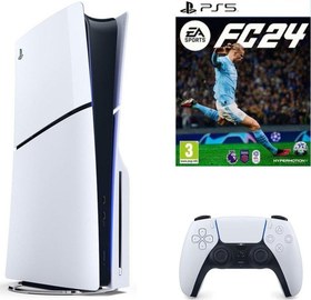 Resim Sony Playstation 5 1 TB Slim Cd Edition+Ps5 Fc 24 Oyunu 