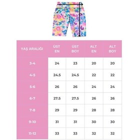 Resim My Kids Wear Kız Çocuk Çok Amaçlı Batik Desenli Mayo & Spor Takımı 12428 Antrasit - Gri Melanj 
