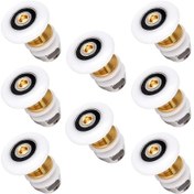 Resim 25 Mm Duş Kapısı Makaraları, Sürgülü Duş Kapısı Makaralı Rulmanları, Sürgülü Duş Kapısı İçin Eksantrik Kasnak Paketi, Çoğu Duş Kapısına Uyar 