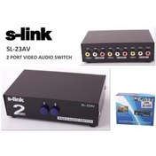 Resim S-link 2 Port Video Audio Splıtter 