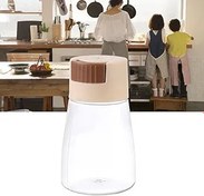 Resim PRESSO Zarif Tasarımlı Çok Fonksiyonlu Plastik Kantitatif Tuz Dispenseri, Çeşitli Çeşniler Serpmek İçin İdeal (Bej) 