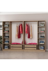 Resim Minar Kale210 6 Bölmeli 4 Çek Giyinme Dolabı Dore 