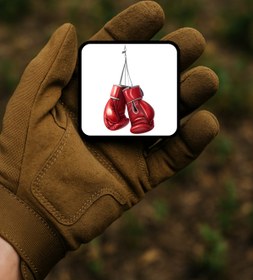 Resim AHWALL Kırmızı Boks Eldivenleri Spor Temalı Patch / Peç / Arma 