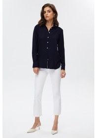 Resim Lacivert Basic Gömlek Lacivert 