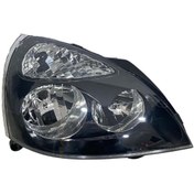 Resim EFL Renault Clio 2001-2005 Sağ Far | Siyah Kasa | Ayfar Komple Far | Elektrikli - Motor 