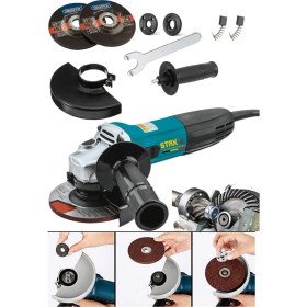 Resim Metal Dişli Sistem Bakır Sargılı 900WATT 115MM -125MM Spiral Avuç Içi Kesme ve Taşlama Makinası 