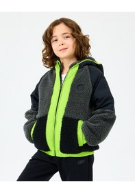 Resim Skechers B Outdoor Fleece Full Zip Sherpa Büyük Erkek Çocuk Siyah Mont Sk2520045-1602 Siyah 