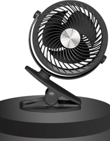 Resim NEVARSA USB Kablolu Mini Fan Standlı Mandallı Model Tatilde Kampda Evde Oynar Başlık 2 Kademeli Üflemeli 
