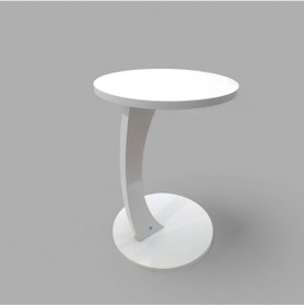 Resim Dolunay Yan Sehpa C Sehpa Beyaz Beyaz 