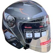 Resim JK20 MOTOTEZ AÇIK YARIM MOTOSİKLET KASKI GÜNEŞ VİZÖRLÜ JK-526 