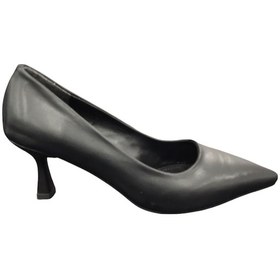 Resim Ventes 20492184z 6 Cm Kadeh Topuk Sivri Burun Kadın Stiletto Ayakkabı Siyah 