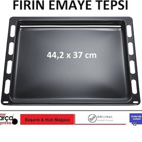 Resim Bosch Uyumlu Ankastre Fırın Emaye Sığ Tepsi 44,2 X 37 Cm - 414813219 
