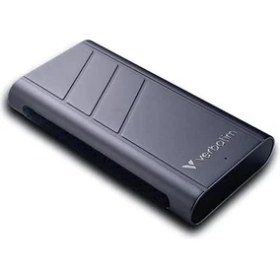Resim Verbatim Turbometal Taşınabilir Ssd, 1 Tb, Son Derece Hızlı, 3700 Mb/s'ye Kadar Okuma, 3600 Mb/s'ye Kadar Yazma, Harici Sabit Sürücü USB 4.0, 40 Gbps, 