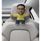 Resim Bk Gift Kişiye Özel Morty Tasarımlı Araç Koltuk Bebek Yastığı-1 