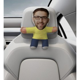 Resim Bk Gift Kişiye Özel Morty Tasarımlı Araç Koltuk Bebek Yastığı-1 
