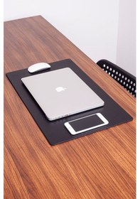 Resim Turgut Office Deri Masa Sümeni Siyah 60 x 35 CM 