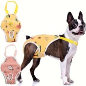 Resim Kadın Köpekler için Temizlik Pantolonu, Yıkanabilir, Ayarlanabilir Askılı Tasarım, Pet Bezi, Köpek Giysileri, Köpek Temizlik Giyimleri Ayarlanabilir Askılı Pantolon 