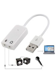 Resim Genel Markalar USB Ses Karti 7.1 Virtual Uyumlu 3D Harici Ses Karti 