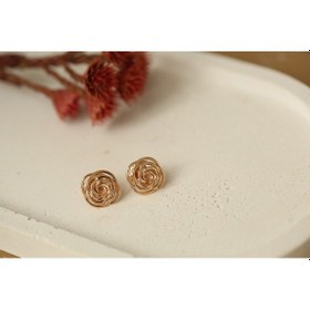 Resim Reis Kuyumculuk T9336 Rosa Küpe Altın Küpe 