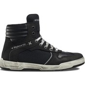 Resim Stylmartin Atom Sneakers Yazlık Motosiklet Botu Kısa Siyah Beyaz 
