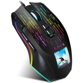Resim Hxsj J500 USB Kablolu Oyun Mouse - Siyah (Yurt Dışından) 