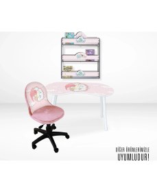 Resim Popcorn Kids Pegasus Şato Üçlü Duvar Rafı 