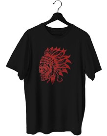 Resim BLUU Indians Spor T-shirt Bisiklet Yaka 