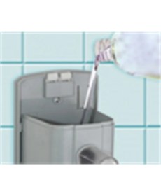 Resim Omnipazar Vialli S5c Gri Sıvı Sabun Dispenseri Aparatı Hazneli 500 Ml 