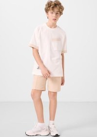 Resim TOMMY LIFE Standart Fit Basic 3lü Paket Siyah-Haki-Bej Erkek Çocuk Şort, 11289 