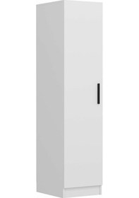 Resim Minar Kale 1 Kapaklı Dolap Beyaz - Beyaz 210cm Beyaz 