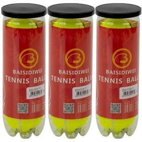 Resim Flzdgnkr 9 Lu Tenis Topu Seti Dalı Yüksek Zıplama Performans Topları 