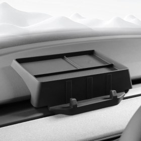 Resim Tesla Model Y / Model 3 Ön Göğüse Takılan Çok Amaçlı Silikon Düzenleyici, Siyah Renk 
