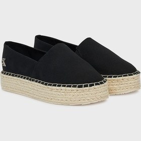 Resim Calvin Klein Bayan Espadril Yw0yw01737 0gm Siyah-beyaz Siyah-beyaz Siyah - Beyaz 