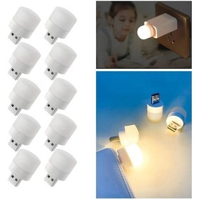 Resim Buffer Usb Mini Top Led 10 Lu Aydınlatma Seti Sıcak Renkli Gece Lambası, Enerji Tasarruflu Mikro Renk 
