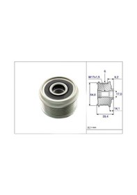 Resim VALEO 588012 Alternatör Kasnağı Linea Doblo Fiorino Idea Punto Grande Punto / Astra H Corsa C D Combo 1.3 Jtd 