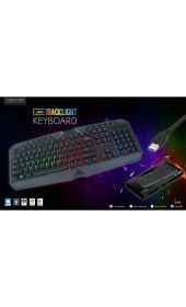 Resim Concord C-63 Rgb Mekanik Hisli Q Klavye Siyahklavye 