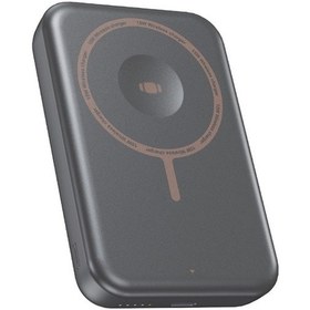 Resim 20w Kablosuz Magsafe Özellikli Akıllı Saat Telefon Hızlı Şarj Powerbank Magsafe Güç Bankası Gri 