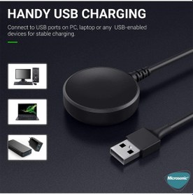 Resim Microsonic Samsung Galaxy Uyumlu Watch 7 40mm Manyetik Usb 2 Amper Şarj Kablosu 