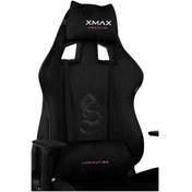 Resim Rio Pus Balerion Terletmez Kadife Kumaş Siyah Gaming Oyuncu Koltuğu -1 Siyah 