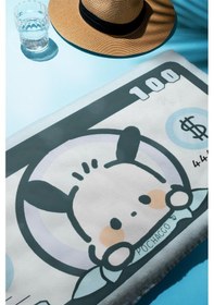 Resim Dijital Baskı Plaj Deniz Havlusu Tavşan Figürlü Dolar Peştamal Hvl0109 Renkli 